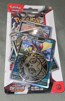 Pokemon TCG S & V Obsidian Flames Premium Checklane Blister Kingambit NEW SEALED - Image 1