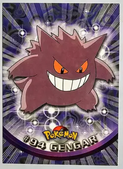 Topps Pokemon Gengar #94 2000 TV Animation Edition Non-Holo Blue Logo - Image 1