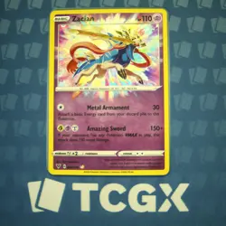 Pokemon - Zacian - 082/185 - SWSH04: Vivid Voltage - Holo - Amazing Rare NM - Image 1