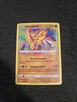 Zamazenta 102/185 Pokemon TCG Vivid Voltage Amazing Rare Near Mint - Image 1