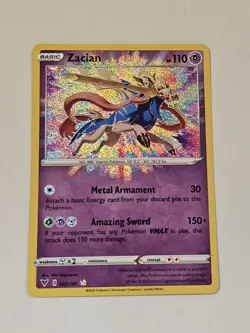 Zacian 082/185 Amazing Rare Holo Pokemon Vivid Voltage MINT ✨Ships Next Day - Image 1