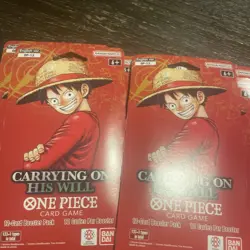 One Piece OP-13 Carrying on His Will Sleeved Booster Packs Lot of 6 Bandai New - Image 5