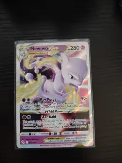 Pokemon Mewtwo VSTAR Holo Ultra Rare TCG Card 031/078 Pokemon Go - Image 1