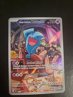 Team Rocket's Wobbuffet SVP 203 - Pokemon TCG Destined Rivals Promo NM - Image 1