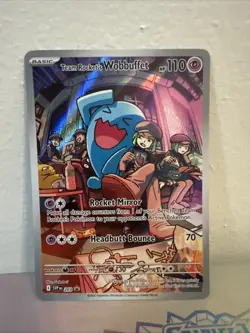 Pokemon TCG Team Rocket’s Wobbuffet 203 Promo Destined Rivals NM - Image 1