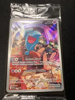 Pokemon TCG Sealed Team Rocket's Wobbuffet ETB Promo 203 SV: Destined Rivals NM - Image 1