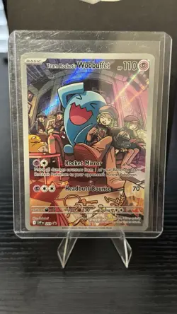 Team Rocket's Wobbuffet (203) - Destined Rivals Promo - Pokemon TCG - NM - Image 1