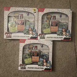 Pokemon TCG Scarlet & Violet 151 Poster Collection Box - Lot of 3 New/sealed 820650853166 - Image 1