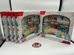 LOT OF 5 ~ Pokemon TCG -Scarlet And Violet 151 Poster Collection Box SEALED - Image 1
