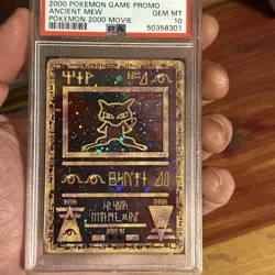 Pokemon 2000 Ancient Mew Holo Movie Promo PSA 10 Gem Mint /w Swirl - Image 1