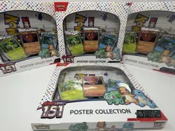 Lot of 4 Pokemon TCG Scarlet & Violet 151 Poster Collection Boxes - New & Sealed - Image 1