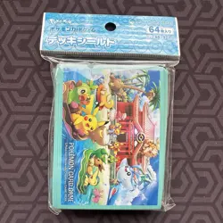 Pokemon Center Okinawa 64 Count Card Sleeves 66x92mm Deck Shield Official - Image 1