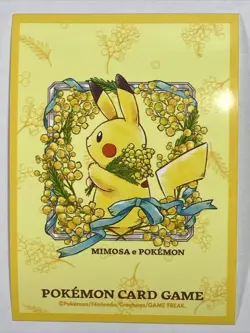 Japanese Pokemon Center Individual Card Sleeve -Pikachu Mimosa X 1 piece (J1) - Image 1