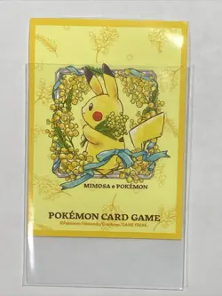 Japanese Pokemon Center Individual Card Sleeve -Pikachu Mimosa X 1 piece (J1) - Image 2
