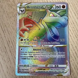 Aerodactyl VSTAR 199/196 SWSH10 Lost Origin Secret Rare Pokemon TCG Card NM - Image 1