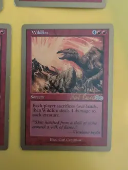 Wildfire x4 Sorcery. World Championship Gold Border: Tokyo 1999 MTG 4 Card. - Image 2