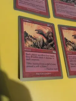 Wildfire x4 Sorcery. World Championship Gold Border: Tokyo 1999 MTG 4 Card. - Image 4