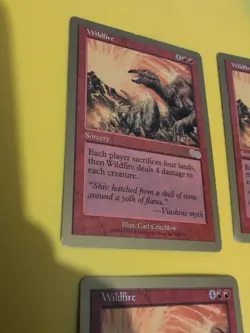 Wildfire x4 Sorcery. World Championship Gold Border: Tokyo 1999 MTG 4 Card. - Image 5