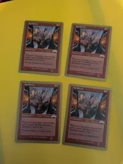 Spellshock x4 Enchantment World Championship Gold Border: Tokyo 1999 MTG 4 Card. - Image 1