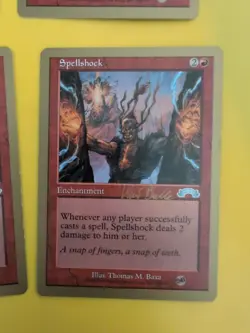 Spellshock x4 Enchantment World Championship Gold Border: Tokyo 1999 MTG 4 Card. - Image 2