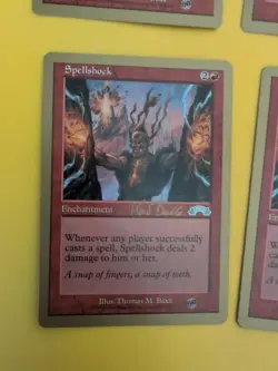 Spellshock x4 Enchantment World Championship Gold Border: Tokyo 1999 MTG 4 Card. - Image 3