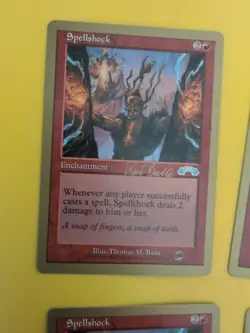 Spellshock x4 Enchantment World Championship Gold Border: Tokyo 1999 MTG 4 Card. - Image 4