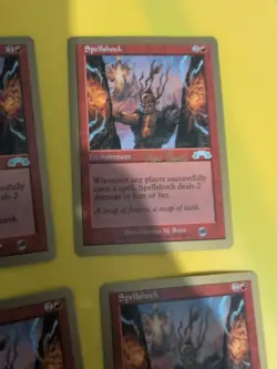 Spellshock x4 Enchantment World Championship Gold Border: Tokyo 1999 MTG 4 Card. - Image 5