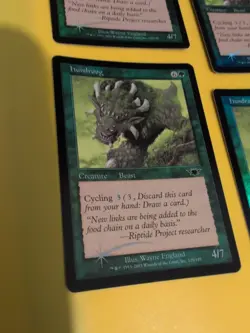 Hundroog. playset Beasts. Magic the Gathering 4 Card. Legions. Old Vintage FOIL - Image 3