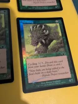 Hundroog. playset Beasts. Magic the Gathering 4 Card. Legions. Old Vintage FOIL - Image 4