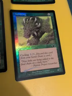 Hundroog. playset Beasts. Magic the Gathering 4 Card. Legions. Old Vintage FOIL - Image 5
