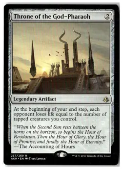 MTG Throne of the God-Pharaoh - Amonkhet Moderately Played English - Image 1