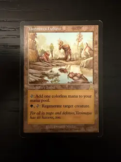 Magic the Gathering - Yavimaya Hollow (Rare Land from Urza's Destiny Set) - Image 1