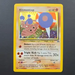 Pokemon TCG Hitmontop 3/75 Neo Discovery Holo MP - Image 1