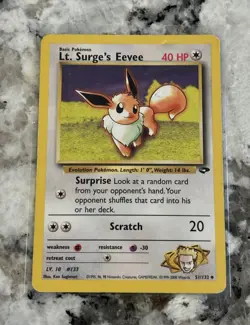 1999 Pokemon TCG Lt. Surge's Eevee Gym Challenge 51/132 - Image 1