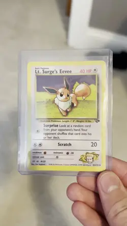 1999 Pokemon TCG Lt. Surge's Eevee Gym Challenge 51/132 - Image 2