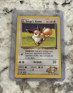 1999 Pokemon TCG Lt. Surge's Eevee Gym Challenge 51/132 - Image 4