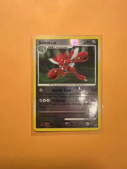 Pokemon TCG 2008 Scizor Reverse Holo 29/100 Majestic Dawn LP - Image 1