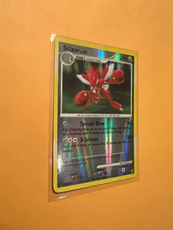 Pokemon TCG 2008 Scizor Reverse Holo 29/100 Majestic Dawn LP - Image 2