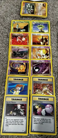 Late WOTC Pokemon 183 Card Lot No Duplicates MP Gym Hero/gym challenge, Neo Sets - Image 4