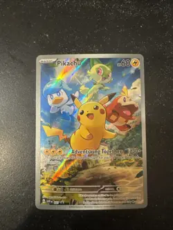 Pokemon Pikachu TCG Black Star Promo SVP027 Holo - Paldea Evolved #027 NM Promo - Image 1