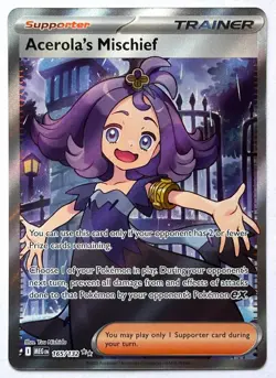 Acerola's Mischief 165/132 - Pokemon TCG - Mega Evolution Ultra Rare Holo - M/NM - Image 1