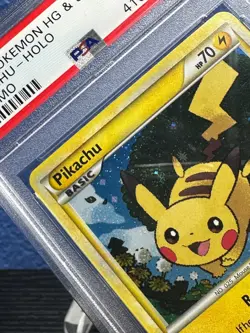 2010 PIKACHU #HGSS03 POKEMON HEARTGOLD & SOULSILVER PROMO WITH EAR SWIRL - PSA 8 - Image 3