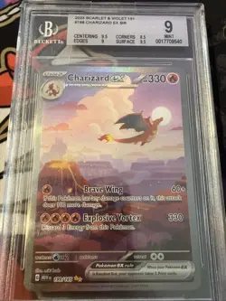 2023 Pokemon Scarlet and Violet 151 Charizard ex SIR #199 BGS 9 MINT* - Image 1