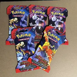 Pokemon TCG Destined Rivals Sleeved Booster Pack Lot Of 5 - SEALED ✅ - Image 1