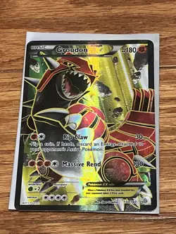 Pokemon Groudon EX Full Art Holo Ultra Rare TCG Card XY Primal Clash 150/160 - Image 1