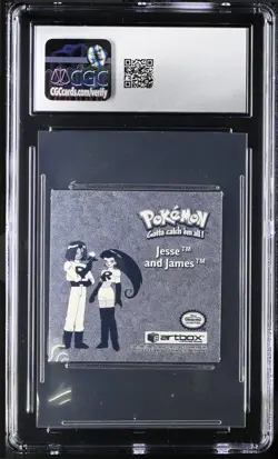 1999 Artbox Pokemon Sticker Series 1 PRIZM #PR06 Jesse James CGC 8.5 Team Rocket - Image 2