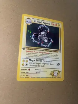 Lt Surge’s Magneton 8/132 1st Edition Holo Gym Heroes Pokemon Card Near Mint - Image 4