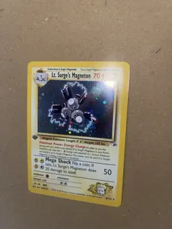 Lt Surge’s Magneton 8/132 1st Edition Holo Gym Heroes Pokemon Card Near Mint - Image 5
