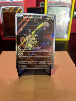 Pokemon TCG Team Rockets Meowth Card 203/182 Destined Rivals NM+ Condition - Image 1
