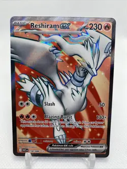 Pokemon TCG Reshiram EX Full Art Ultra Rare Card #158/086 Sv: White Flare - Image 1